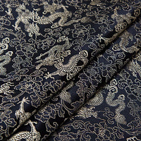 HKM-525075 Silk Brocade Fabric for Cheongsam, Dresses, and Home Decor - 150cm Width, 190g/㎡