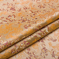 HKM-525075 Silk Brocade Fabric for Cheongsam, Dresses, and Home Decor - 150cm Width, 190g/㎡