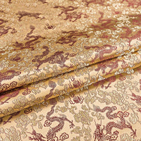 HKM-525075 Silk Brocade Fabric for Cheongsam, Dresses, and Home Decor - 150cm Width, 190g/㎡