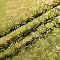HKM-525075 Silk Brocade Fabric for Cheongsam, Dresses, and Home Decor - 150cm Width, 190g/㎡
