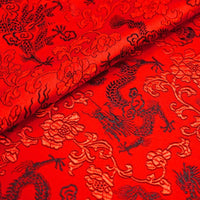 HKM-525075 Silk Brocade Fabric for Cheongsam, Dresses, and Home Decor - 150cm Width, 190g/㎡