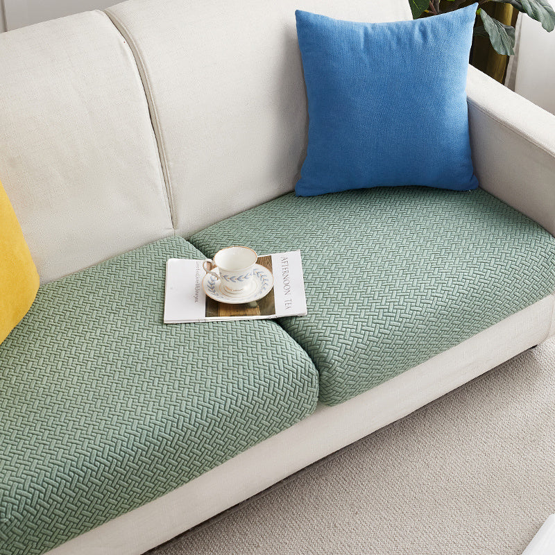 HKM-525139 All-Season Elastic Knitted Sofa Cover - Dustproof & Dirt Resistant, Multiple Sizes Available