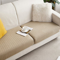 HKM-525139 All-Season Elastic Knitted Sofa Cover - Dustproof & Dirt Resistant, Multiple Sizes Available