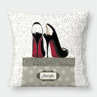 HKM-525203 Cross-Border Cushion Lumbar Pillowcase - Modern Geometric Flannel Design (45x45cm)