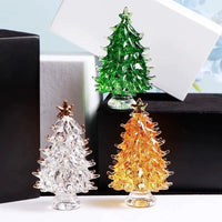 HKM-525203 Crystal Christmas Tree Ornament - Available in Green, Gold, Blue, Pink, and Platinum
