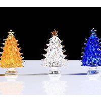 HKM-525203 Crystal Christmas Tree Ornament - Available in Green, Gold, Blue, Pink, and Platinum
