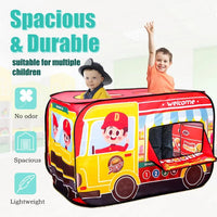 HKM-525203 Food Truck Play Tent for Kids - Inflatable Polyester Playset with Burger Mat for Ages 2-13