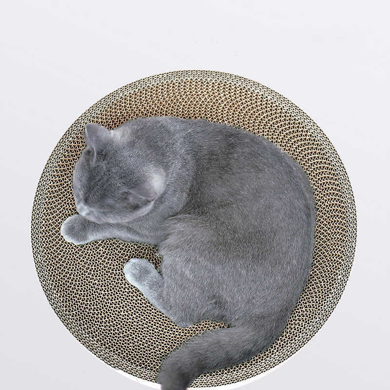 HKM-525267 Round Corrugated Cat Scratch Board in Bowl Shape - Multiple Sizes Available
