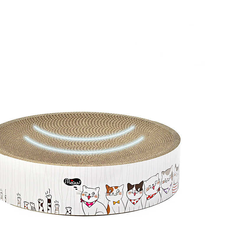 HKM-525267 Round Corrugated Cat Scratch Board in Bowl Shape - Multiple Sizes Available