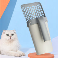 HKM-525331 Integrated Cat Litter Shovel with Storage Box and Easy-Remove Litter Bag