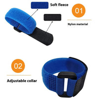 HKM-525395 Pet Chicken Collar 2-Pack - Adjustable Neck Bands for Poultry in Festive Colors