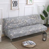 HKM-525459 No Armrest Folding Sofa Bed Slipcover – Polyester Blend, M & L Sizes Available