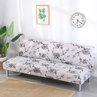 HKM-525459 No Armrest Folding Sofa Bed Slipcover – Polyester Blend, M & L Sizes Available