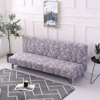 HKM-525459 No Armrest Folding Sofa Bed Slipcover – Polyester Blend, M & L Sizes Available