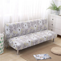 HKM-525459 No Armrest Folding Sofa Bed Slipcover – Polyester Blend, M & L Sizes Available