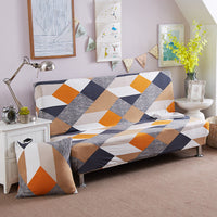 HKM-525459 No Armrest Folding Sofa Bed Slipcover – Polyester Blend, M & L Sizes Available