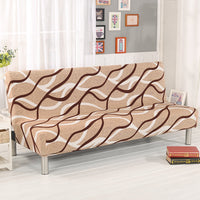 HKM-525459 No Armrest Folding Sofa Bed Slipcover – Polyester Blend, M & L Sizes Available