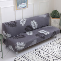 HKM-525459 No Armrest Folding Sofa Bed Slipcover – Polyester Blend, M & L Sizes Available