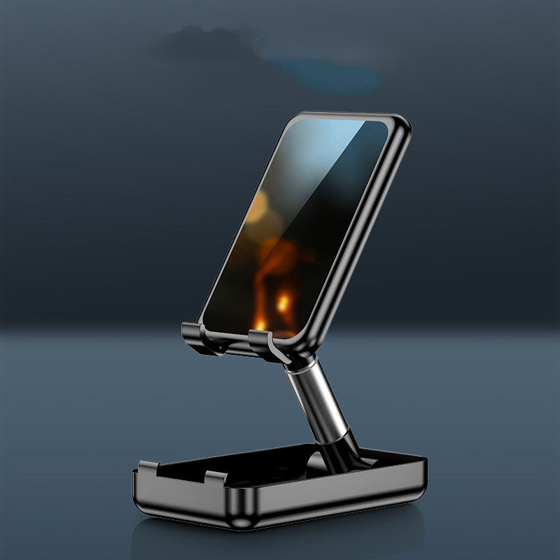 HKM-525459 Retractable Metal Desktop Stand for Mobile Phones and Tablets