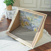 HKM-525523 Oil Painting Cat Scratch Board Nest - Two-in-One Functional Decor