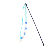 HKM-525715 Cat Teasing Stick with Bite-Resistant Knot - Colorful Wool Handle