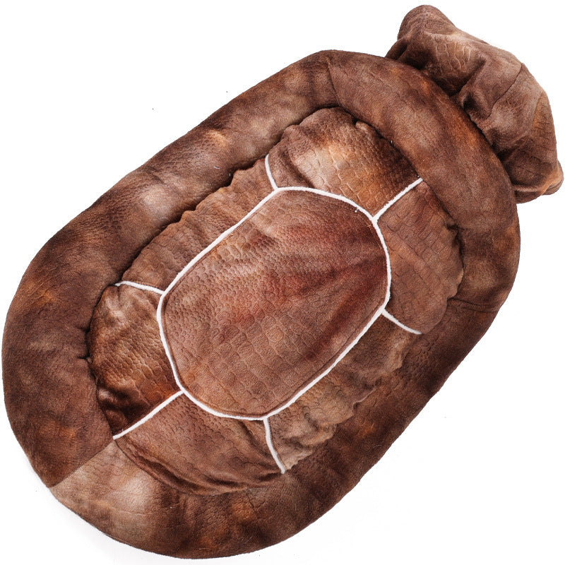 HKM-525843 Winter Warm Multifunctional Dual Purpose Pet Nest - Polyester in Green and Brown, Sizes S to 3XL