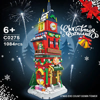 HKM-525971 Christmas Building Block Toy Set - Santa Claus House DIY Assembly Puzzle for Kids 8 Years & Up