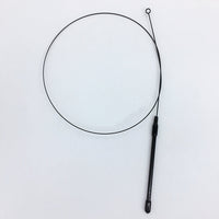 HKM-526035 Adjustable Cat Teaser Stick with PVC Handle and Replaceable Heads in Multiple Colors