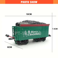 HKM-526035 Electric Christmas Train with Remote Control for Kids - 2 to 13 Years, Mini Train with Track, ABS Plastic, Includes Window Box Packaging