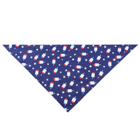 HKM-526099 American Flag Pet Scarf - Graffiti Design, Durable Polyester, Ideal for All Seasons