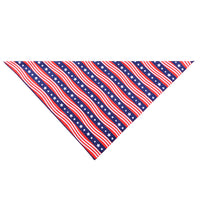 HKM-526099 American Flag Pet Scarf - Graffiti Design, Durable Polyester, Ideal for All Seasons