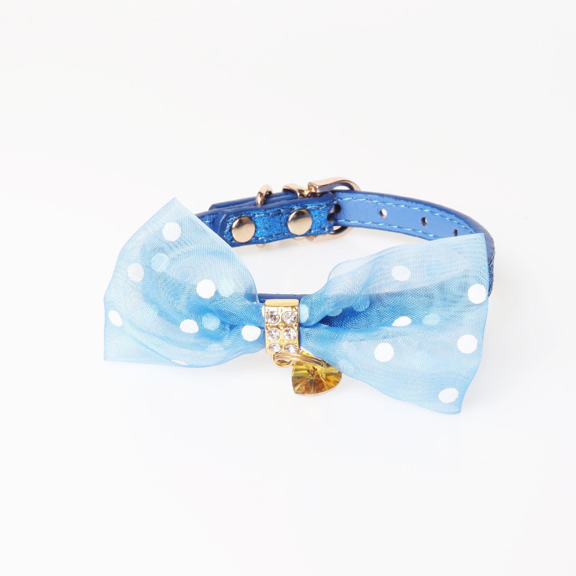 HKM-526099 Bright Colors Adjustable PU Pet Collar – Various Colors Available