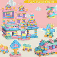 HKM-526227 Kids ABS Plastic Stacking Building Blocks Set for Creative Learning and Modern Construction Play
