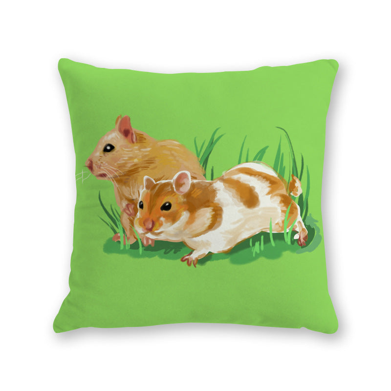 HKM-526291 Modern Cartoon Cotton and Linen Throw Pillow Cover - 45x45cm