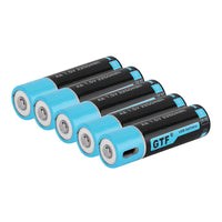 HKM-526419 Rechargeable USB AA Battery 1.5V 1500mAh with Fast Charging and Smart Protection