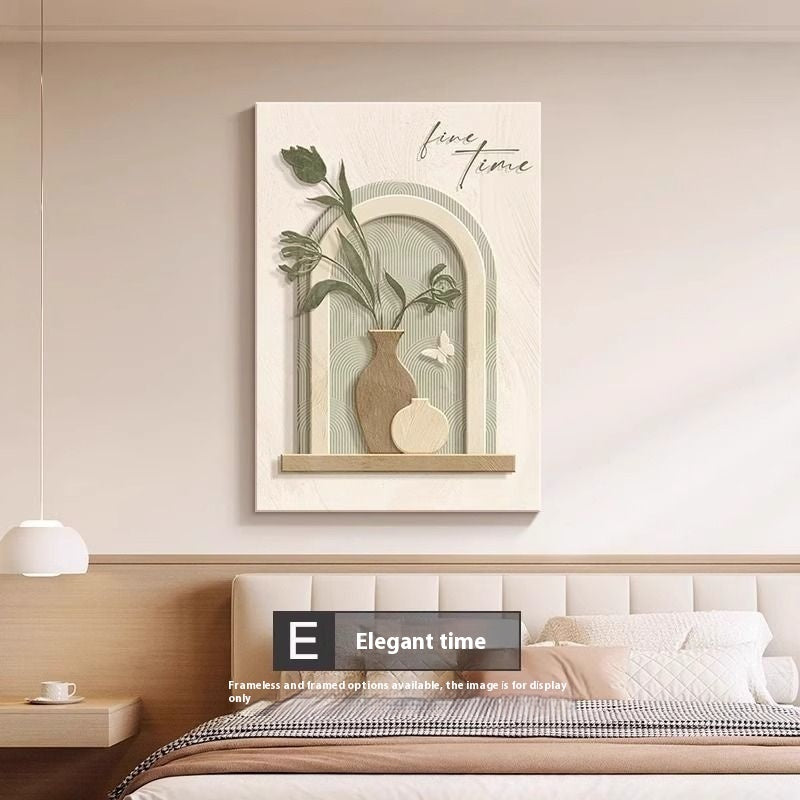 HKM-526483 Elegant Abstract Character Mural in Embossed Film - 40x60 Frameless Decorative Painting