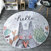 HKM-526611 Eco-Friendly Non-Slip Round Baby Crawling and Storage Mat - 1.5m Diameter, Easy to Clean and Store