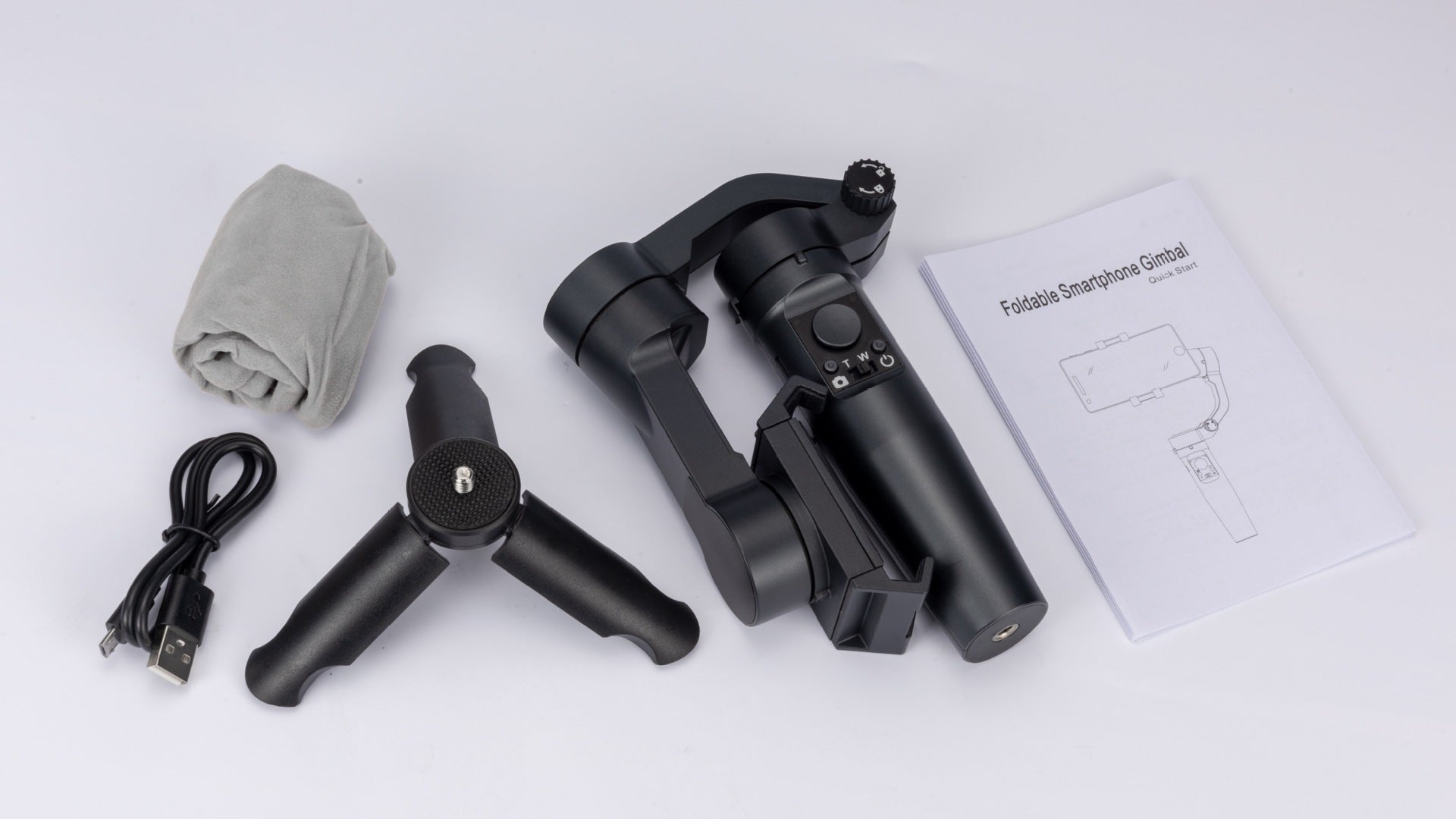 HKM-526611 Three-Axis Mobile Phone Stabilizer with 320° Vertical Rotation for Smooth Vlogging