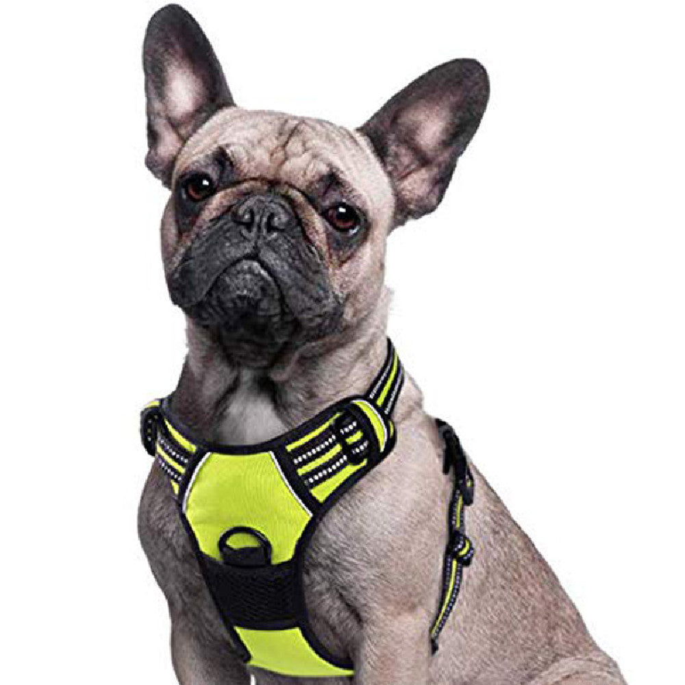 HKM-526739 Adjustable Pet Traction Rope Chest Strap in Black, Red, Green - Available in M, L, XL, XXL