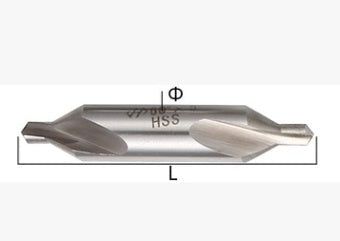 HKM-526739 High-Speed Steel Center Drill for Precise Hole Machining and Positioning