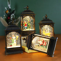 HKM-526995 Luminous Flat Crystal Christmas Lanterns for Desktop Decoration - Cartoon Designs