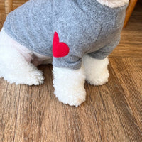 HKM-527059 Fleece-Lined Sweater for Pets - Warm Casual Wear in Gray, Beige, Black, Khaki, Sizes XS-XL