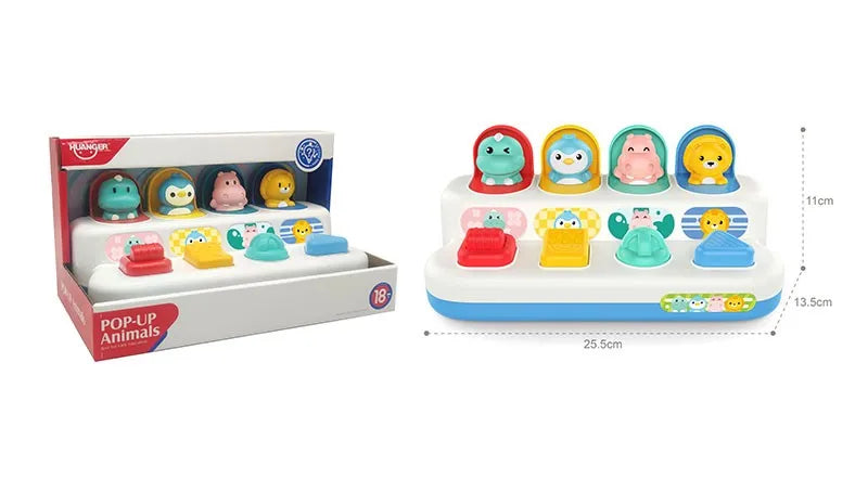 HKM-527187 Interactive Pop-Up Sensory Toy for Babies and Toddlers, Age 0 to 24 Months, 2 to 4 Years
