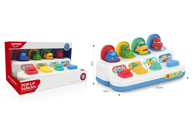 HKM-527187 Interactive Pop-Up Sensory Toy for Babies and Toddlers, Age 0 to 24 Months, 2 to 4 Years