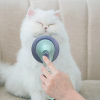 HKM-527315 Pet Hair Removal Comb - Durable Plastic & Stainless Steel, Available in Pink or Blue