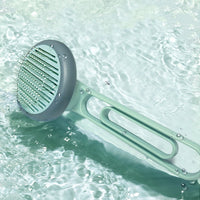 HKM-527315 Pet Hair Removal Comb - Durable Plastic & Stainless Steel, Available in Pink or Blue