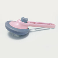 HKM-527315 Pet Hair Removal Comb - Durable Plastic & Stainless Steel, Available in Pink or Blue