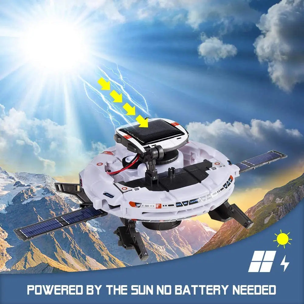 KTX-527379 6 in 1 Solar Power Building Block Robot Kits for Kids - Educational DIY Toy for All Ages