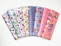 HKM-527379 Floral Cotton Fabric Cover for Baby Bedding and Curtains - 100% Cotton, Water Printed, 160cm Wide