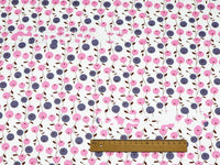 HKM-527379 Floral Cotton Fabric Cover for Baby Bedding and Curtains - 100% Cotton, Water Printed, 160cm Wide